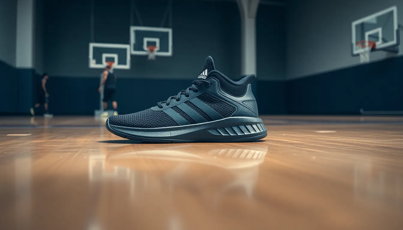 adidas hoops 3.0 all black