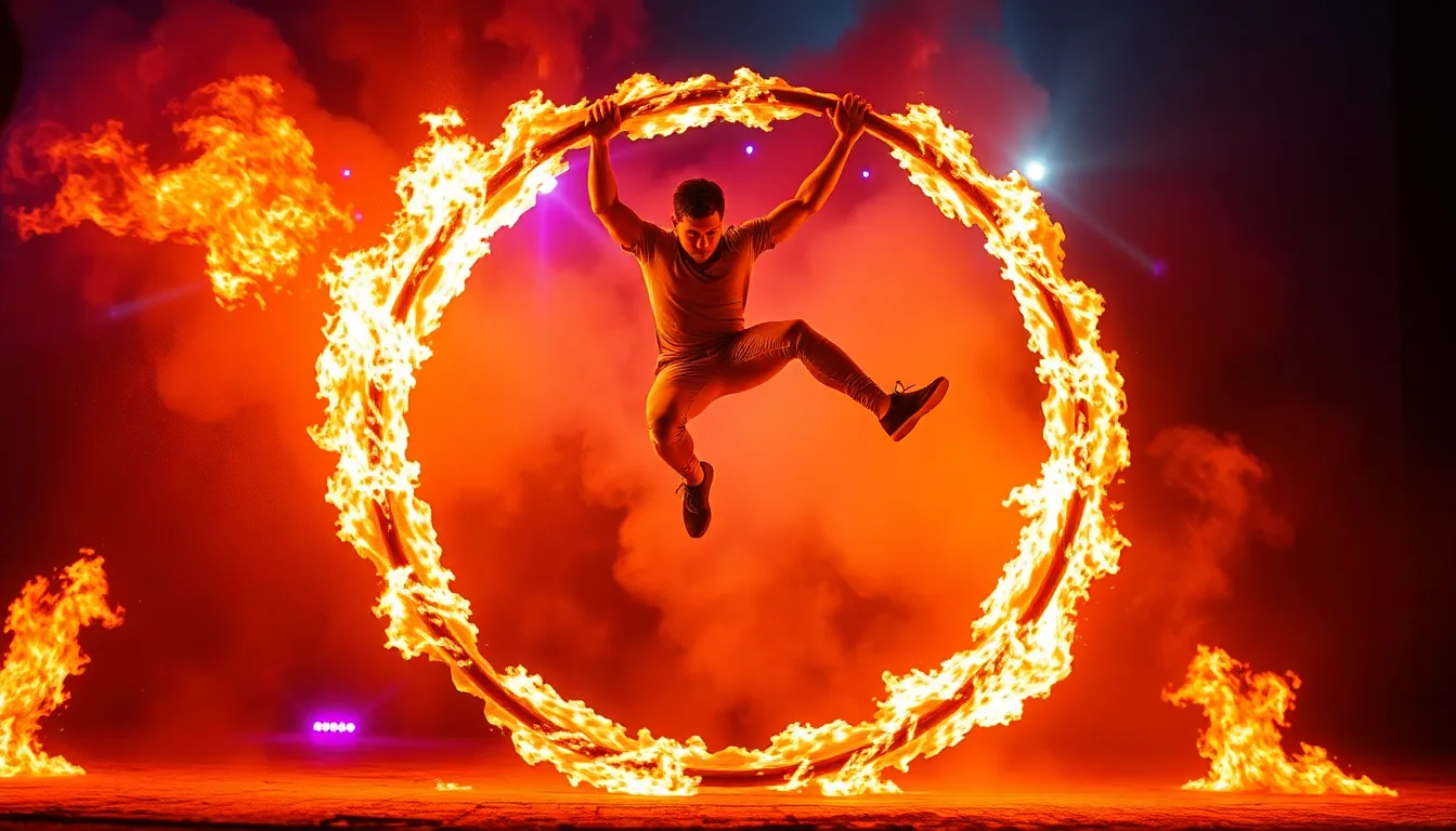 all season 6 flaming hoops
