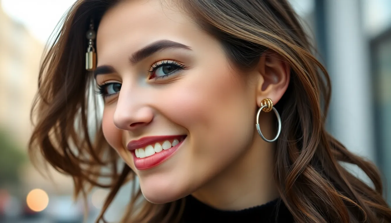 ear piercings all the way up hoops