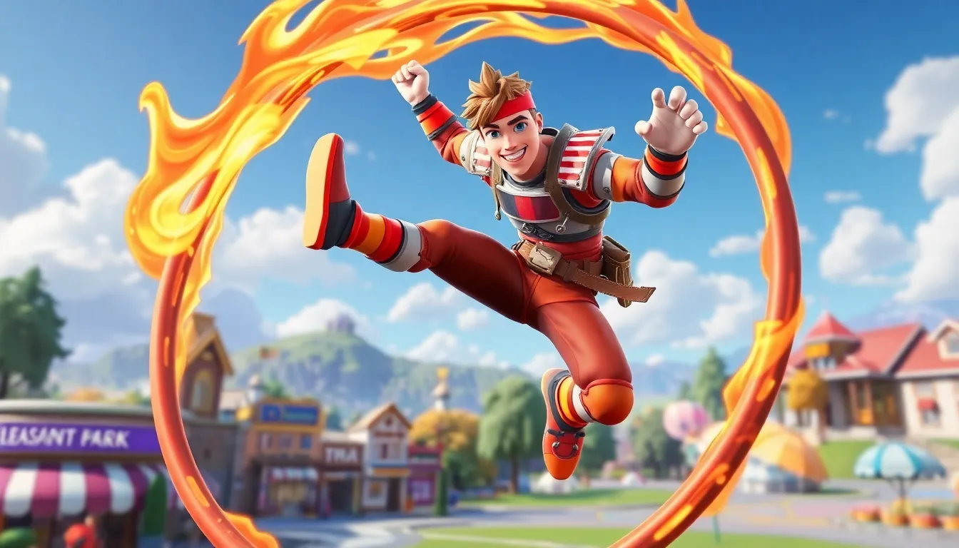 all flaming hoops in fortnite season 8