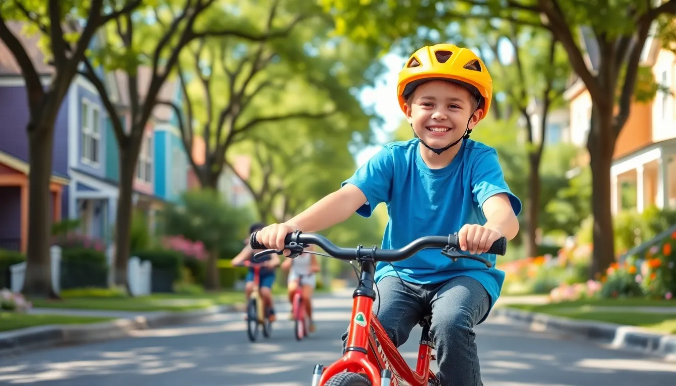 kids cycling