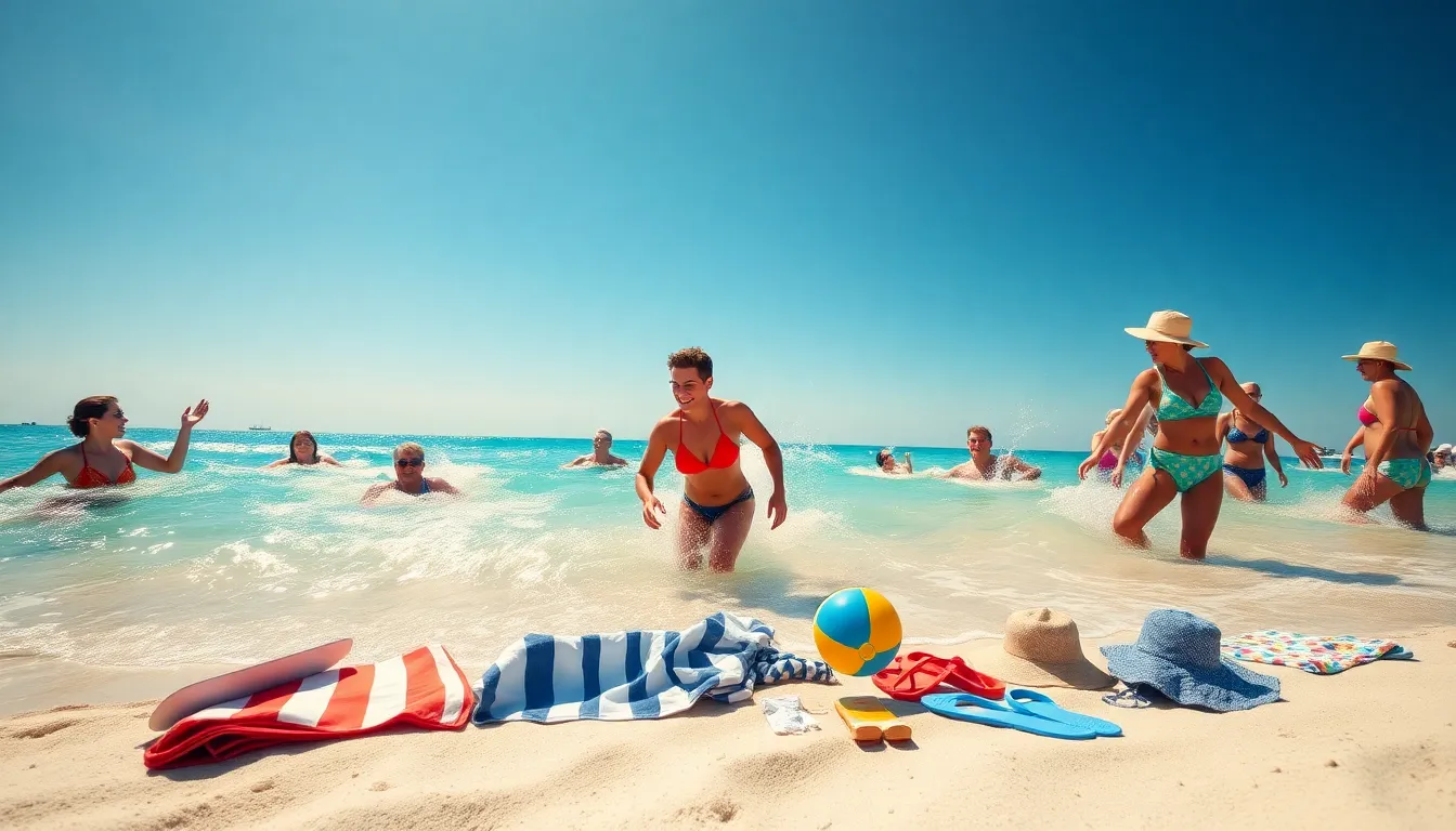 beach swimming