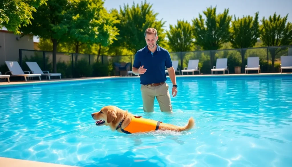 dog swimming lessons